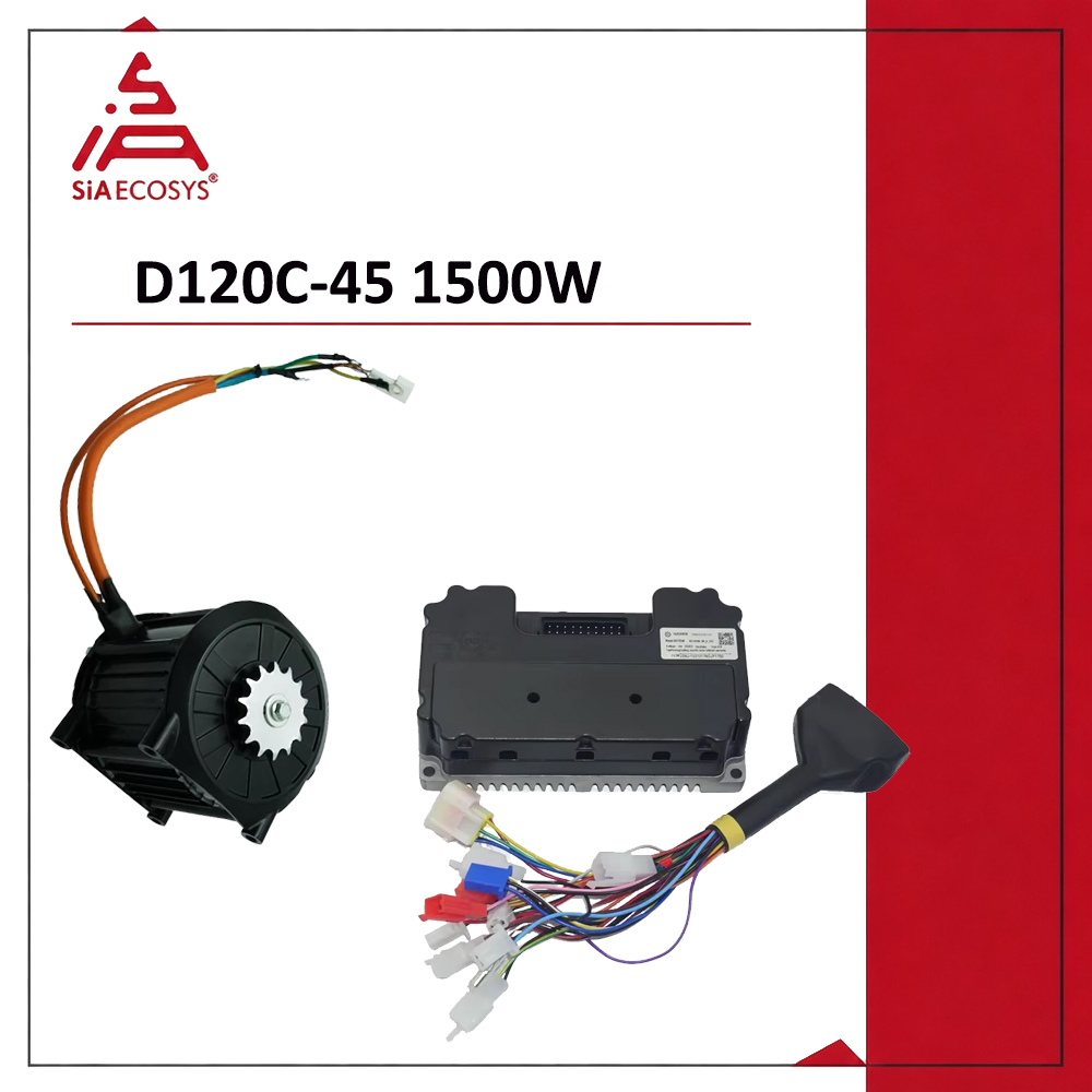 Electric Motorcycle Conversion Kit 72V - QSMOTOR D120C-45 1500W 72V Enkoderli PMSM