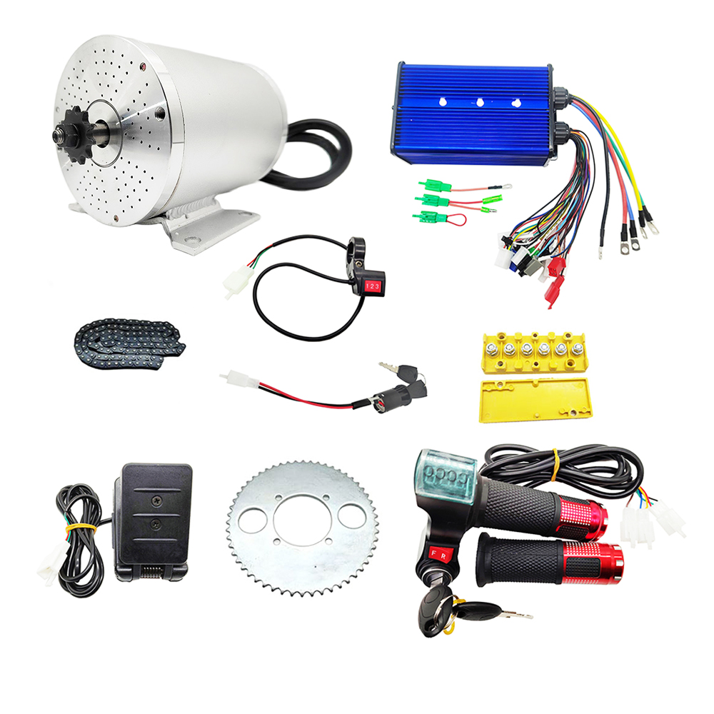 Elektrikli Fırçasız DC Motor K - Mid Drive Motor Kit 72V 3000W incelemesi ve fiyatı